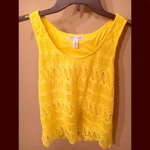 Yellow Lace Top